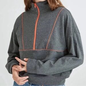 Richer poorer womens terry half zip pullover sweatshirt size XS